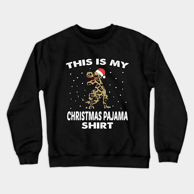 this is my christmas pajama Crewneck Sweatshirt by othmane4